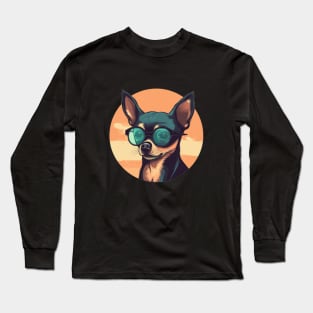 Chihuahua With Sunglasses Long Sleeve T-Shirt